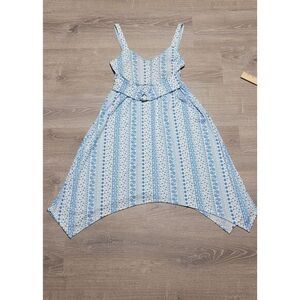 Harlow & Rose Women's Blue and White Casual Sundress Size Medium